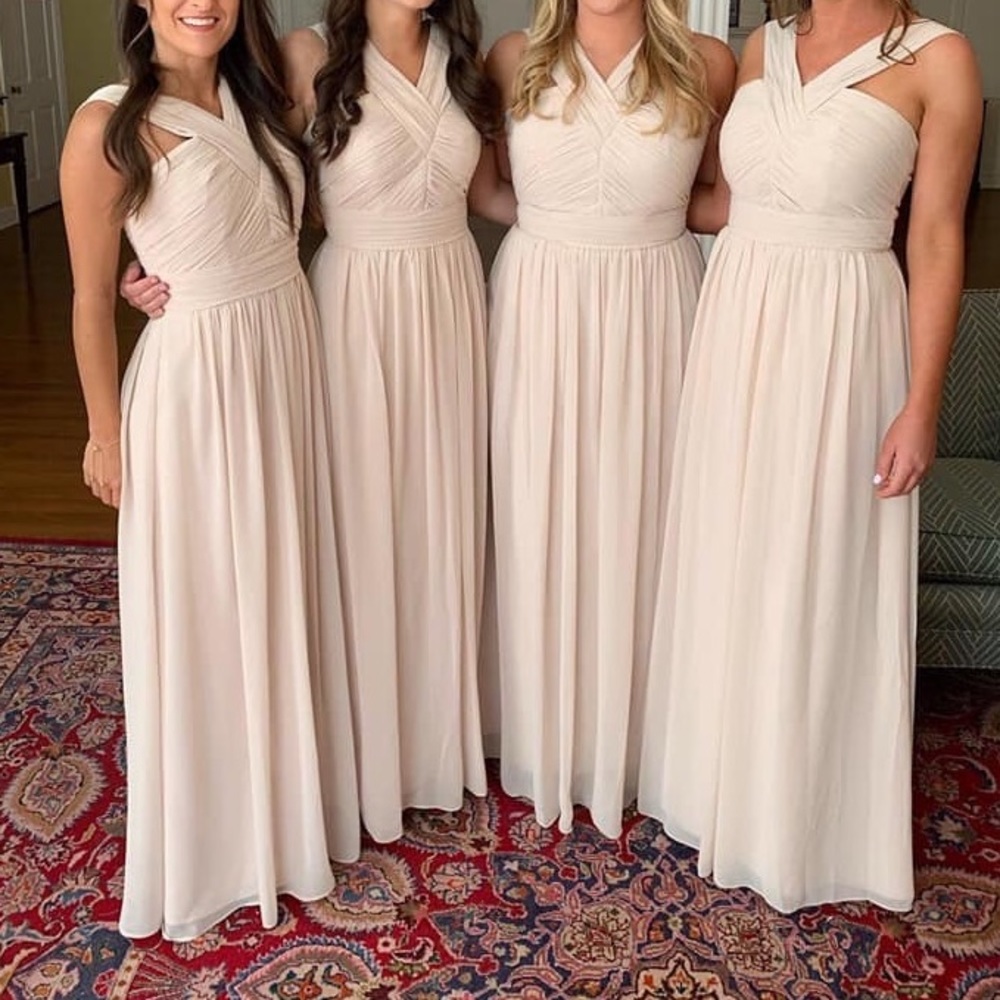 Levkoff bridesmaid dress style 7039 color ivory